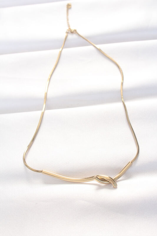 316L Çelik Gold Renk Kolye - EBJ240521W24283 - 2