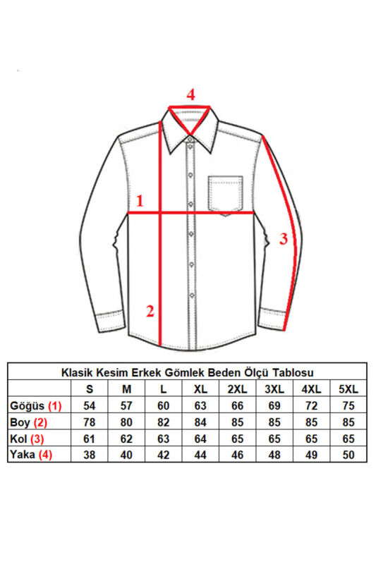 Beyaz Büyük Beden Rahat Kesim Micro Kumaş Kol Düğmeli Regular Fit Erkek Gömlek - 190-1 - 3