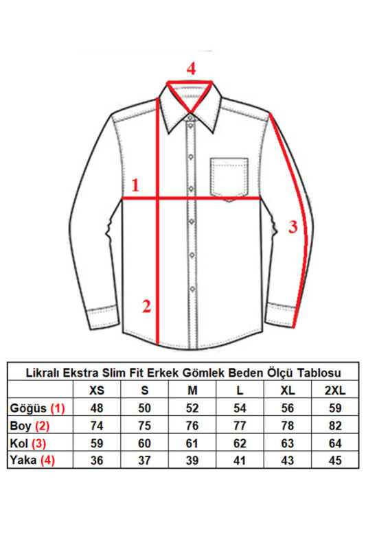 Beyaz Ekstra Dar Kesim Likralı Esnek Micro Kumaş Kol Düğmeli Slim Fit Erkek Gömlek - 195-1 - 3
