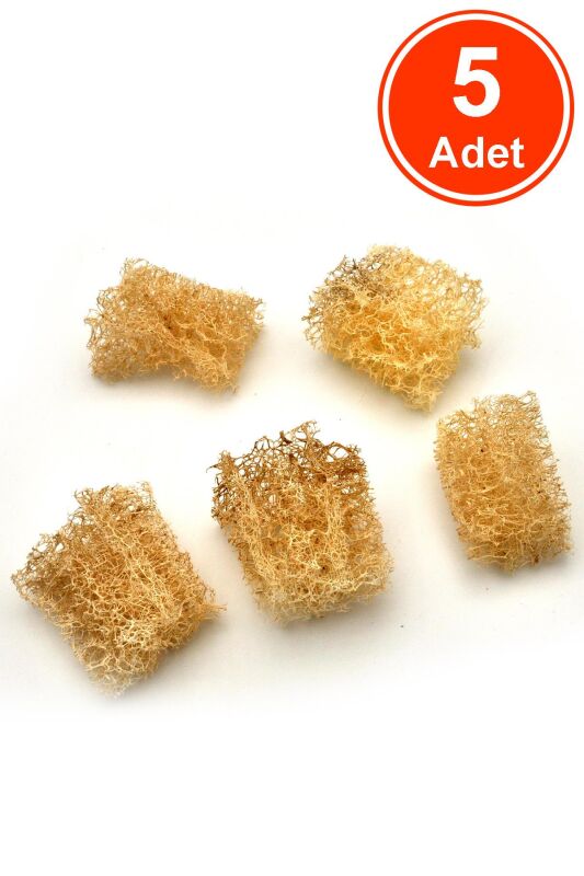 Bulaşık Lifi %100 Doğal Kabak Lifi x 5 Adet - 1
