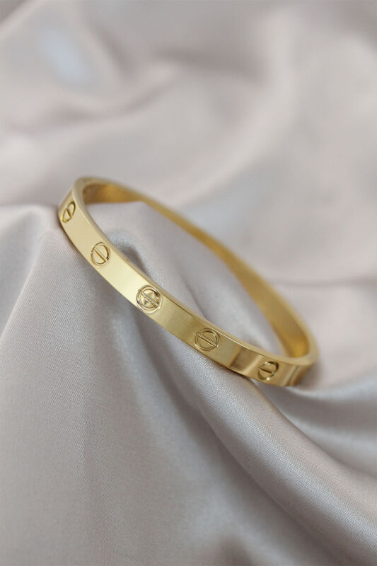 316L Çelik Gold Renk Bileklik - 1