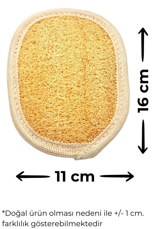 Doğal Kabak Lifi 4'lü Banyo Hamam Kese Seti (Yüz + Vücud + Sırt) - 4