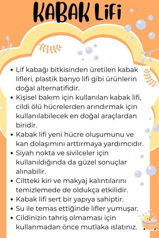 Doğal Kabak Lifi Banyo Hamam Yüz Peeling Kesesi x 3 Adet - 5