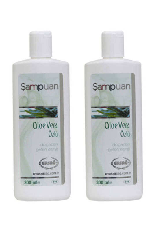 Ersağ Aloe Vera Özlü Şampuan 300 Ml. x 2 Adet - 1