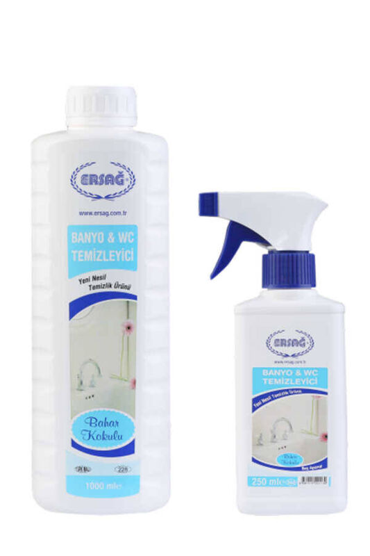 Ersağ Bahar Kokulu Banyo WC Temizleyici 1000 Ml. + Boş Aparat - 1