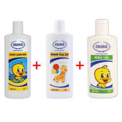 Ersağ Bebek Şampuanı + Bebek Duş Jeli + Bebek Yağı - 6