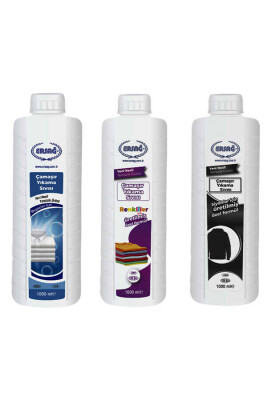 Ersağ Çamaşır Yıkama Sıvısı (Beyazlar + Siyahlar + Renkliler İçin 3'lü Set) 1000 Ml. - 1