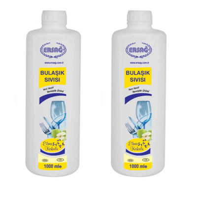 Ersağ Elma Kokulu Bulaşık Sıvısı 1000 Ml. * 2 Adet - 1