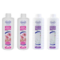 Ersağ Genel Temizlik * 2 Adet + Antibakteriyel Banyo & WC Temizleyici * 2 Adet 1000 Ml - 4