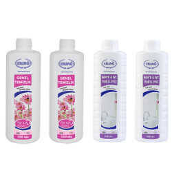 Ersağ Genel Temizlik * 2 Adet + Antibakteriyel Banyo & WC Temizleyici * 2 Adet 1000 Ml - 4