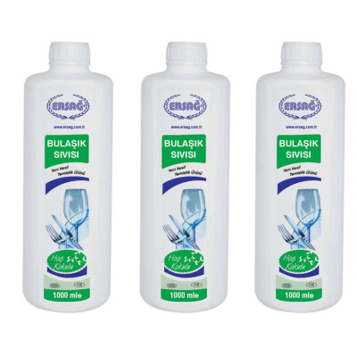 Ersağ Hoş Kokulu Bulaşık Sıvısı 1000 Ml. X 3 Adet - 1