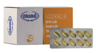 Ersağ Omega 3 Gıda Takviyesi (80 Kapsül) - 1