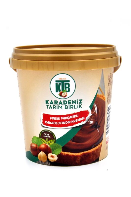Fındık Parçacıklı Kakaolu Fındık Kreması (%23 Fındık) 800 G Sürülebilir Çikolata Palm Yağı İçermez - 4