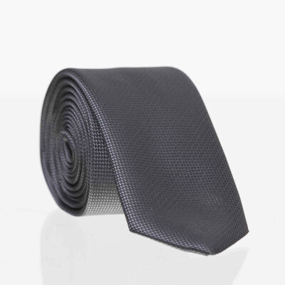 Füme Slim Fit Düz Renk Dokuma Kravat / DDK-25 - 1