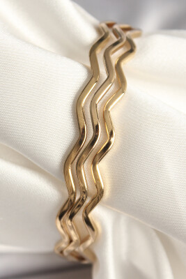 Gold Renk Ajda Model Kadın Bileklik - EBJ250501W32799 - 1