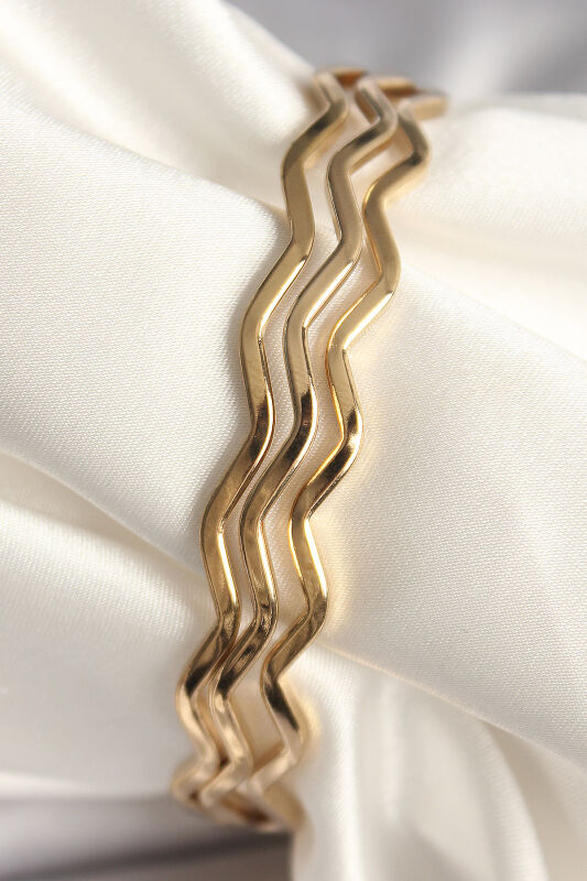 Gold Renk Ajda Model Kadın Bileklik - EBJ250501W32799 - 1
