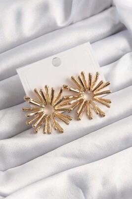 Gold Renk Kemik Model Küpe - EBJ241123W28285 - 1