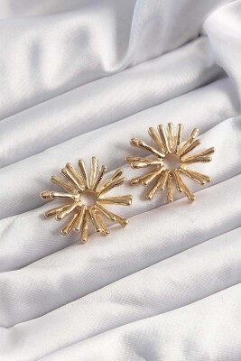 Gold Renk Kemik Model Küpe - EBJ241123W28285 - 2