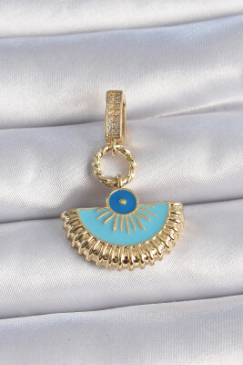 Gold Renk Nazar Boncuklu Ajda Charm - EBJ241109W28980 - 1