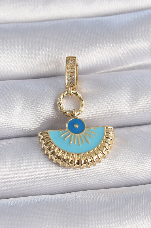 Gold Renk Nazar Boncuklu Ajda Charm - EBJ241109W28980 - 1