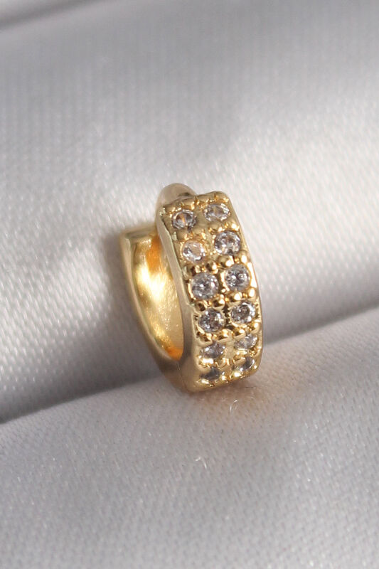 Gold Renk Zirkon Taşlı Tragus Piercing - EBJ241123W29455 - 1