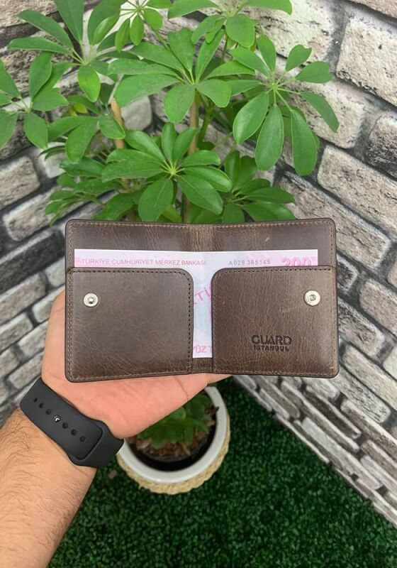 Guard Antik Kahve Patlı Tasarım Deri Kartlık - GRD2403XW22435 - 2