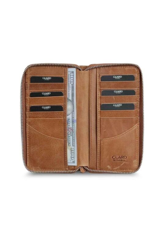 Guard Antik Taba Fermuarlı Portföy Cüzdan - GRD2403XW22193 - 2