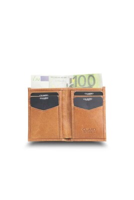 Guard Antik Taba İnce Mini Deri Erkek Cüzdanı - 2