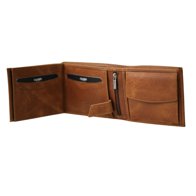Guard Crazy Taba Hakiki Deri Bozuk Para Bölmeli Yatay Model Erkek Cüzdanı - GRD250322WT1865 - 3