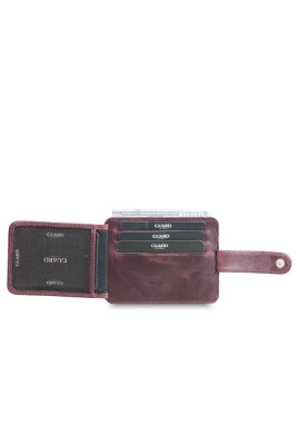 Guard Dikey Crazy Bordo Deri Kartlık - GRD2403XW22452 - 3