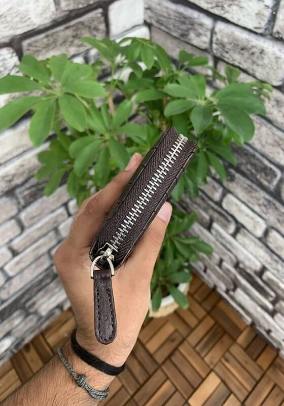 Guard Kahverengi Croco Baskılı Fermuarlı Portföy Cüzdan - GRD2403XW22477 - 3
