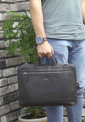 Guard Kahverengi Hakiki Deri Notebook Laptop ve Evrak Çantası - GRD2412WT685 - 2