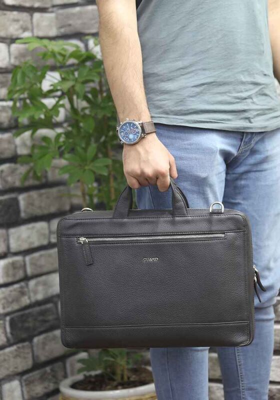 Guard Kahverengi Hakiki Deri Notebook Laptop ve Evrak Çantası - GRD2412WT685 - 2