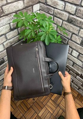 Guard Kahverengi Hakiki Deri Notebook Laptop ve Evrak Çantası - GRD2412WT685 - 3