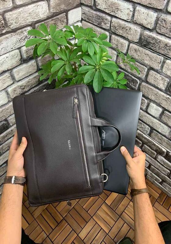 Guard Kahverengi Hakiki Deri Notebook Laptop ve Evrak Çantası - GRD2412WT685 - 3