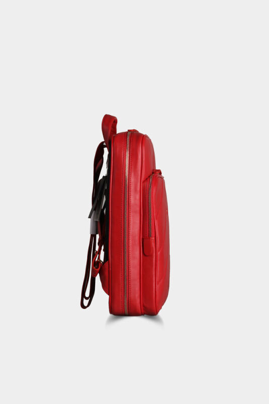 Guard Kırmızı Yatay Dikişli Deri Sırt Çantası - GRD2403XW22242 - 3
