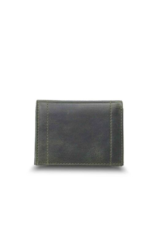 Guard Minimal Antik Yeşil Deri Erkek Cüzdanı - GRD2403XW22417 - 2