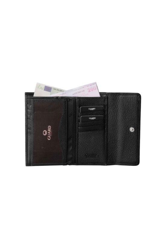 Guard Siyah Çıt Çıtlı Hakiki Deri Bayan Cüzdanı - GRD2403XW22539 - 3