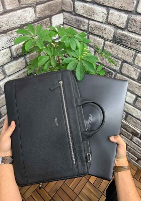 Guard Siyah Hakiki Deri Notebook Laptop ve Evrak Çantası - GRD2412WT1328 - 3