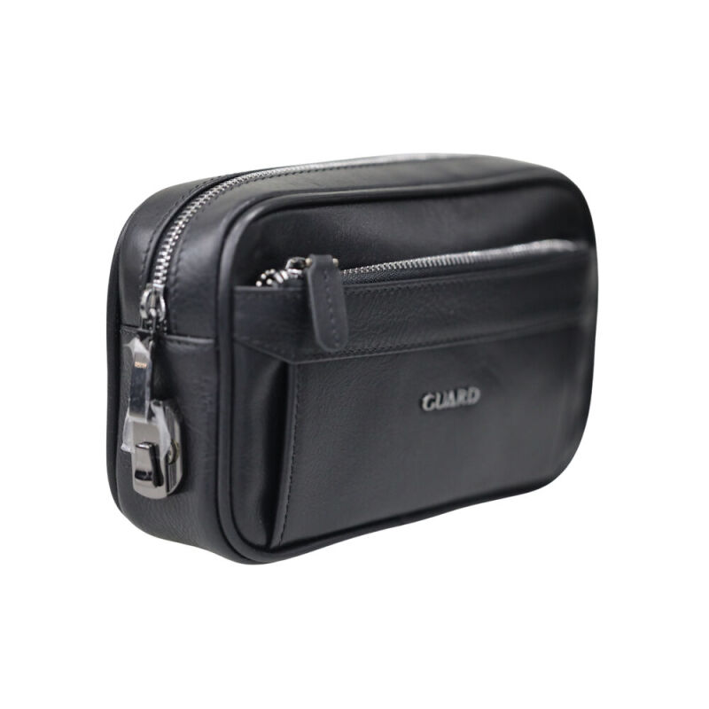 Guard Siyah Hakiki Deri Şifreli Unisex El Çantası - GRD250308WT1857 - 2