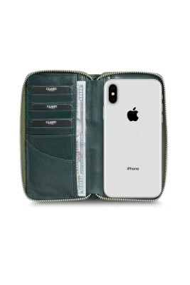 Guard Siyah/Yeşil Kamuflaj Baskılı Deri Fermuarlı Cüzdan - GRD2403XW22157 - 3