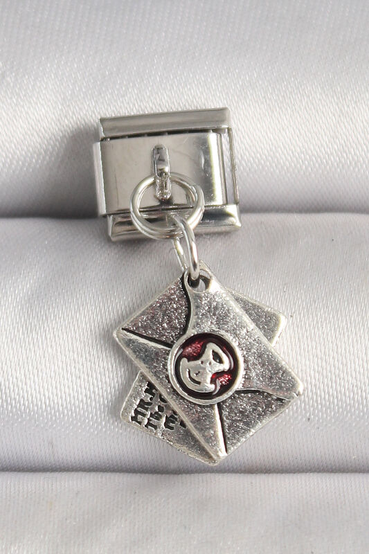 Gümüş Renk Mektup Model Nomination Charm - EBJ250501W32861 - 1