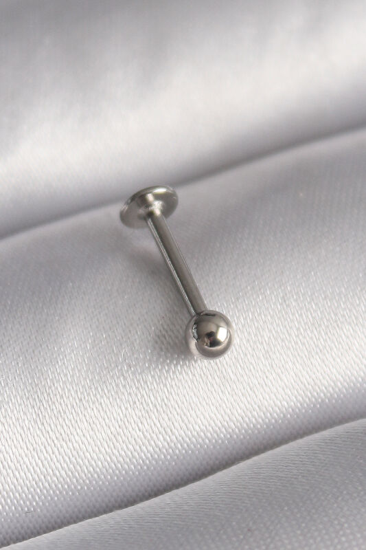 Gümüş Renk Topçuk Model Piercing - EBJ241123W29522 - 1