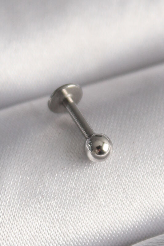 Gümüş Renk Topçuk Piercing - EBJ241123W29519 - 1