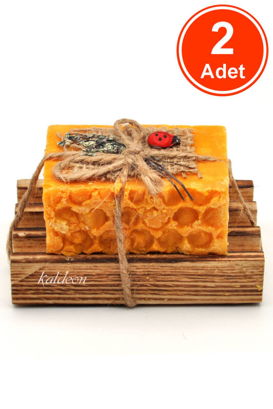 Hediyelik Bıttım Yağı Sabunu El Yapımı Doğal Paletli 110 G x 2 Adet - 1