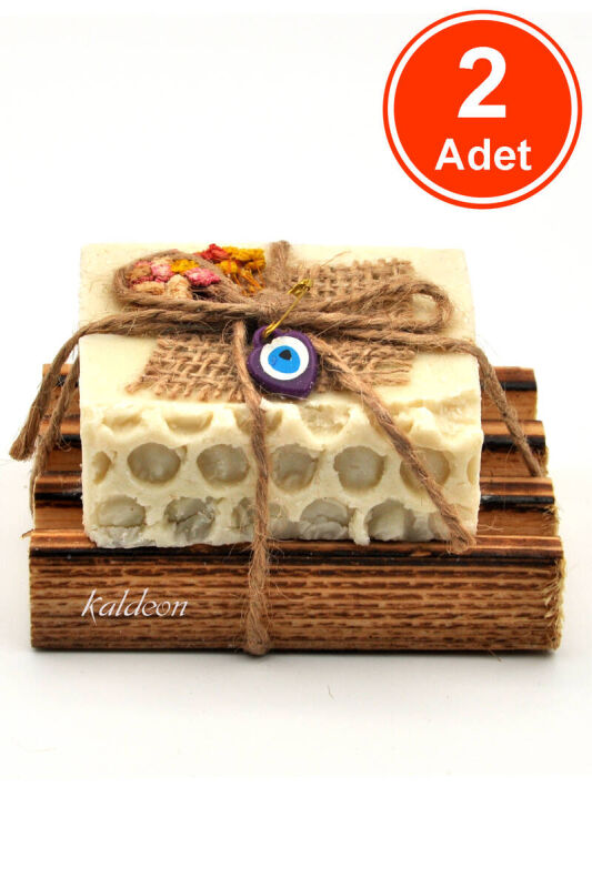 Hediyelik Eşek Sütü Sabunu El Yapımı Doğal Paletli 110 G x 2 Adet - 1