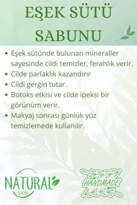 Hediyelik Eşek Sütü Sabunu El Yapımı Doğal Paletli 110 G - 3
