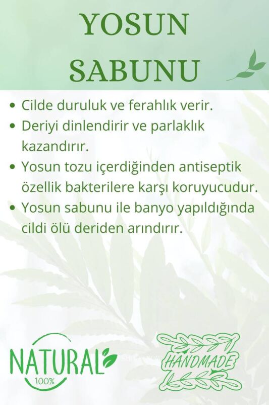 Hediyelik Yosun Sabunu El Yapımı Doğal Paletli 110 G - 3