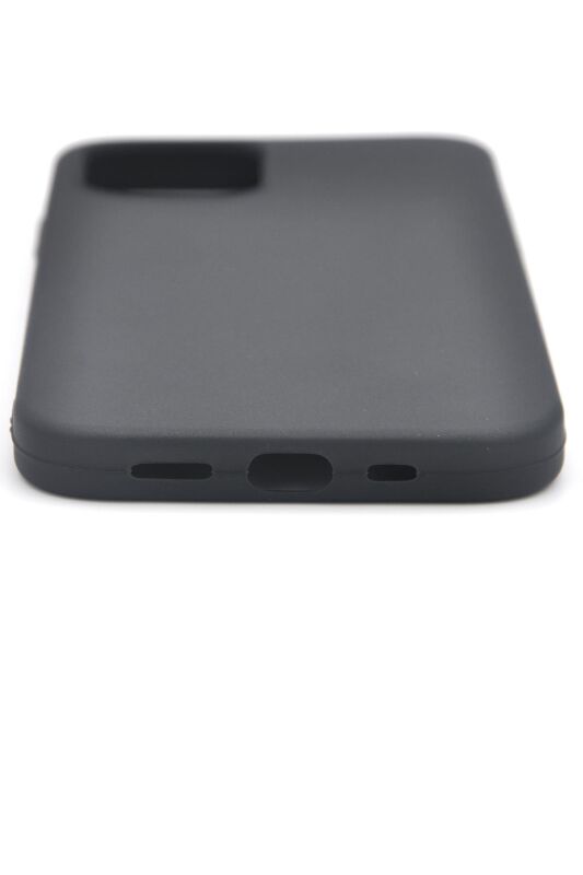 iPhone 11 Pro Max Uyumlu Düz Renk Esnek Yumuşak Silikon Kılıf Rubber Siyah - 4