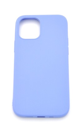 iPhone 11 Pro Uyumlu Düz Renk Esnek Yumuşak Silikon Kılıf Rubber Açık Mor - 2